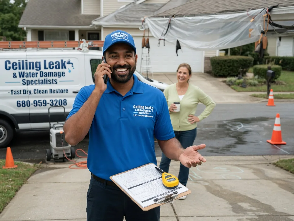 Ceiling Leak Cleanup Solon, IA FAQs